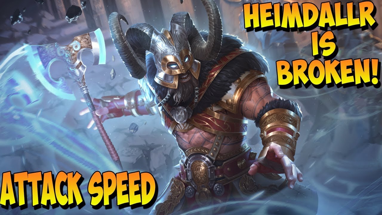 FULL ATTACK SPEED HEIMDALLR BUILD! NEW GOD IS SO BROKEN! - SMITE Heimdallr Gameplay