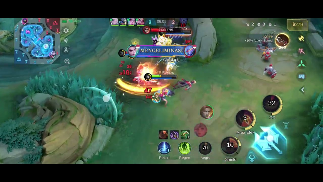 Hanabi Gameplay MLBB S38 Epic Rank | Solo Match | Solo Kill | Double Kill x3 | First Blood | MVP