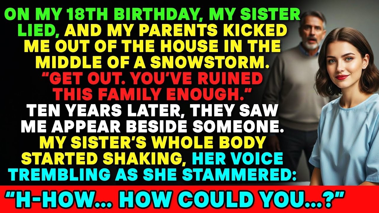 My Dad Threw Me Out In A Snowstorm Over My Sister’s Lie—She Shook When She Saw Who I Returned With