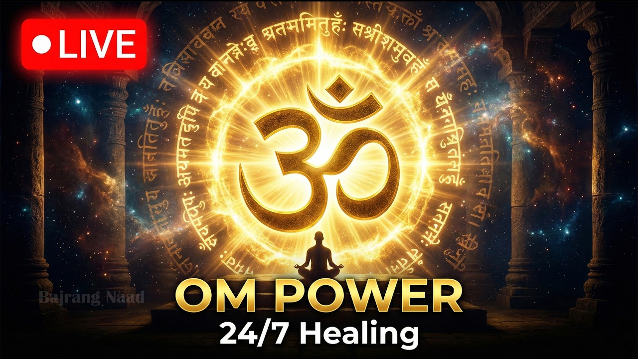 🔴 LIVE OM 108 Times 🕉 | Music for Yoga & Deep Sleep Meditation | 24/7 Healing Energy