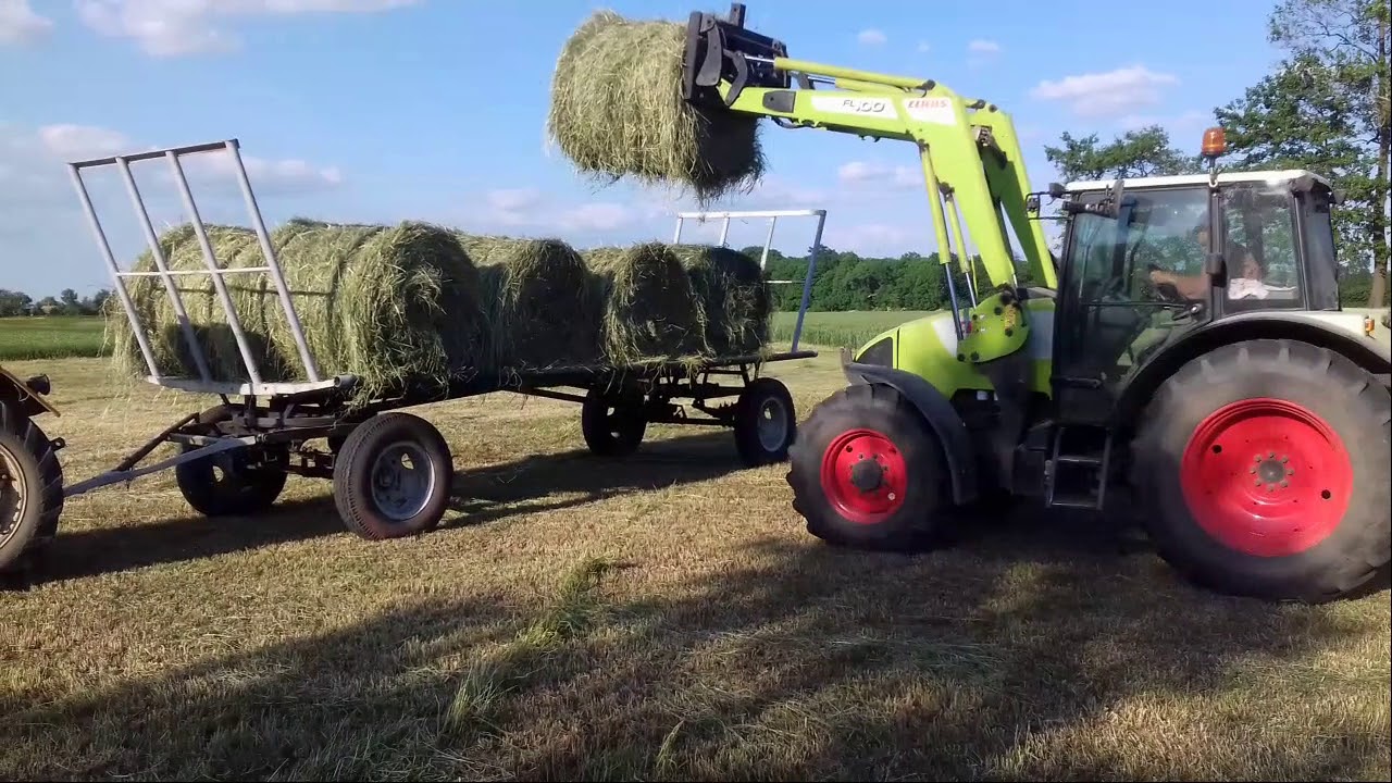 Zbieranie oraz owijanie siana [ Claas Celtis 456 , Ursus 5314 , Ursus C-330 ]