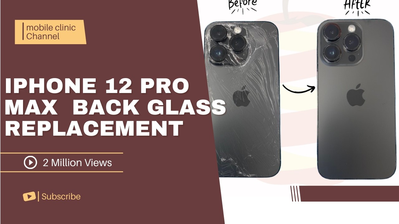 تغير ضهر ايفون | 12 برو ماكس | mobile clinic