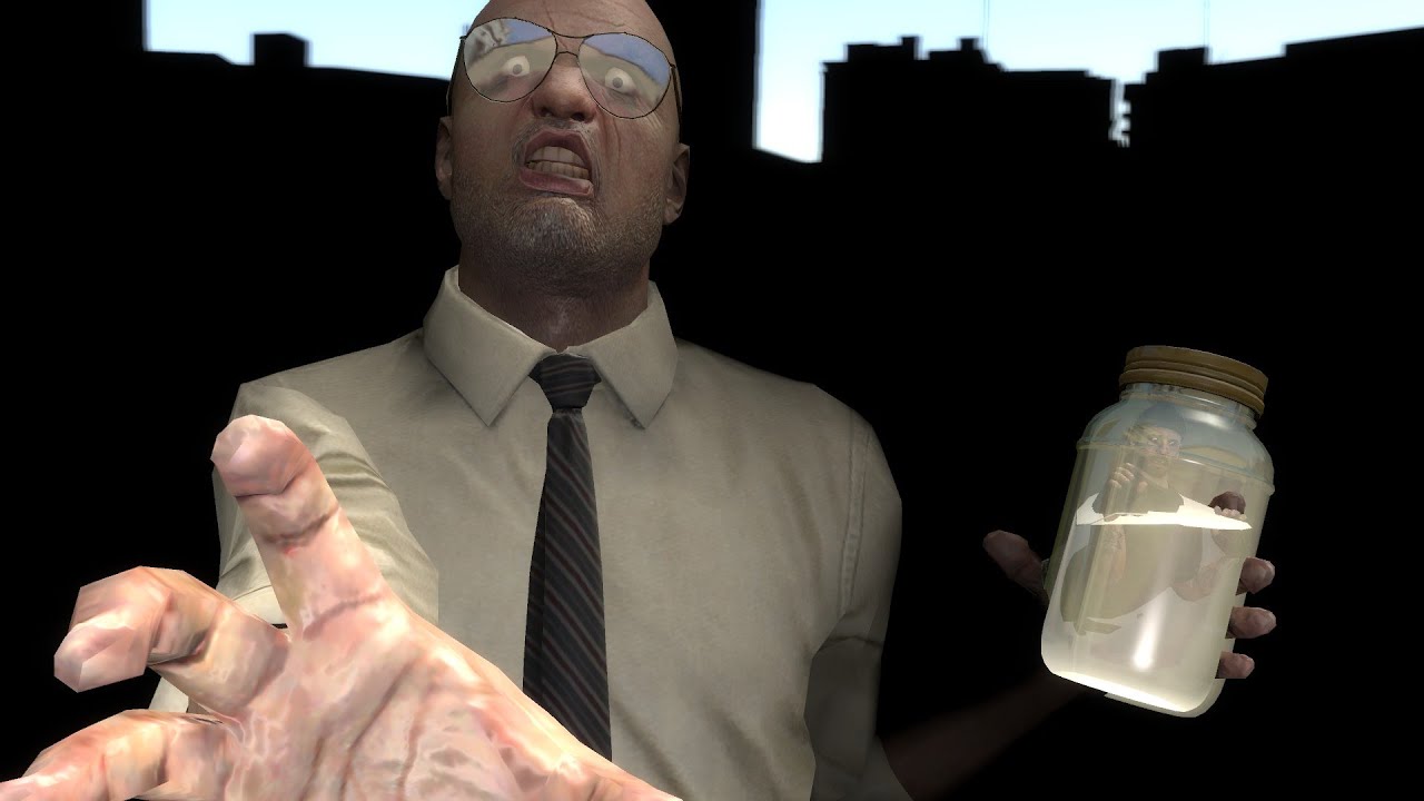 Jason Hudson screams at a Fumo
