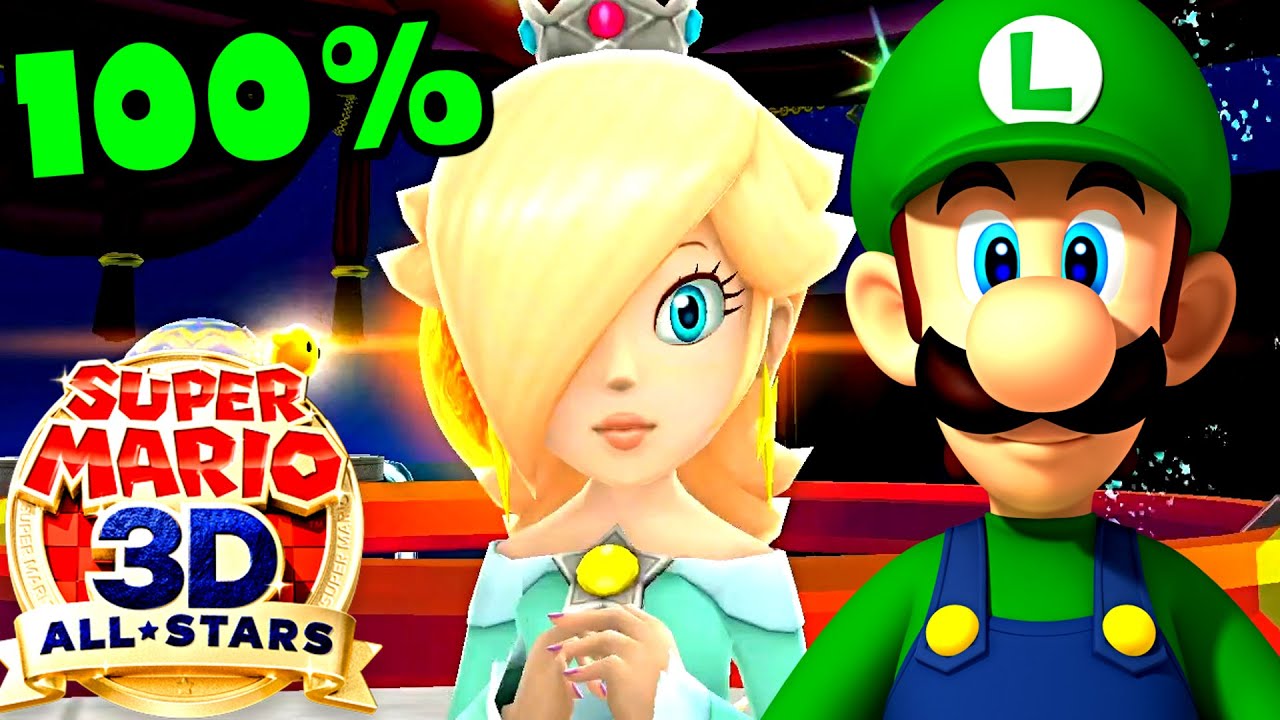 Super Mario 3D Allstars ~ Super Luigi Galaxy 100% Walkthrough Intro #1