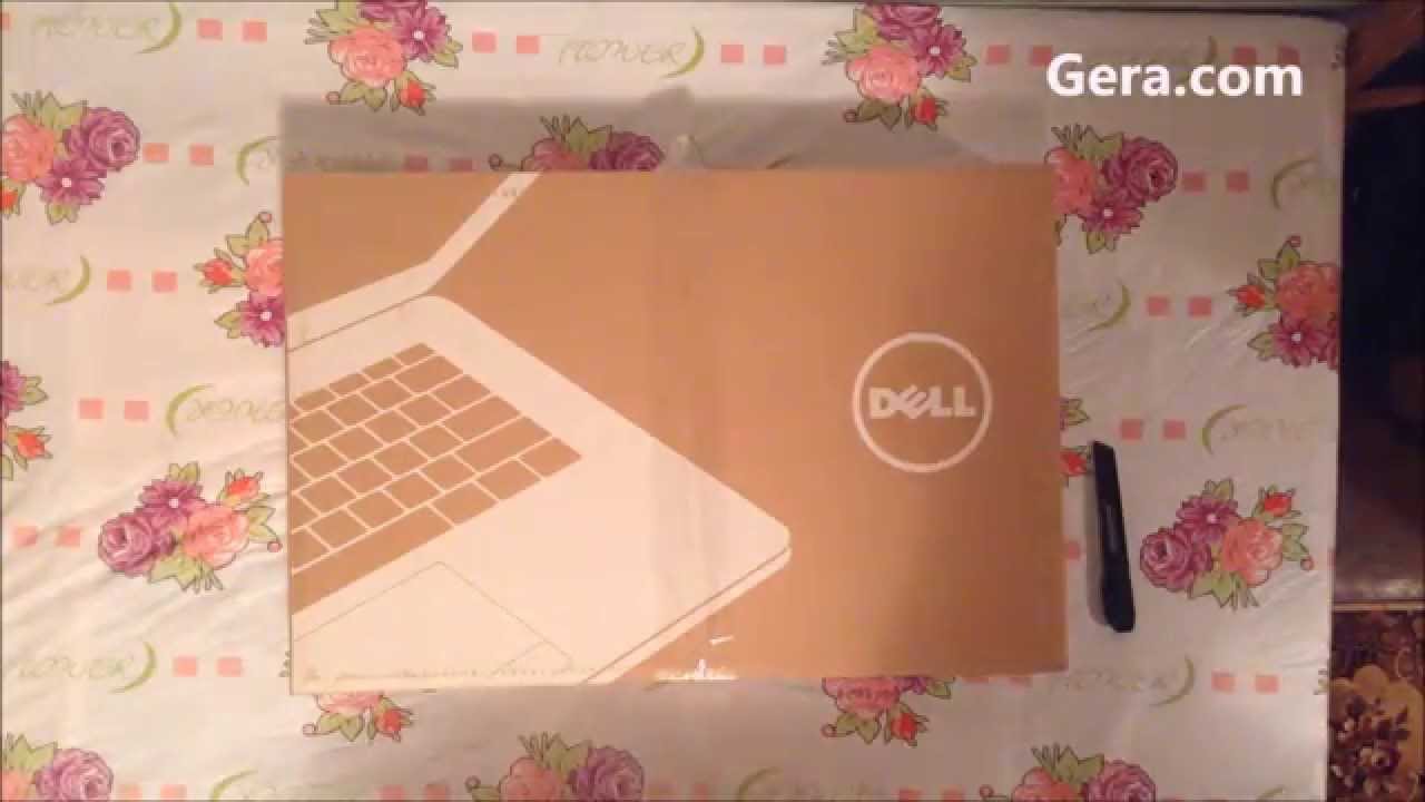 Распаковка ноутбука DELL Inspiron 3542 , Intel Core i7 4510U, 8Гб, nVidia GeForce 840M