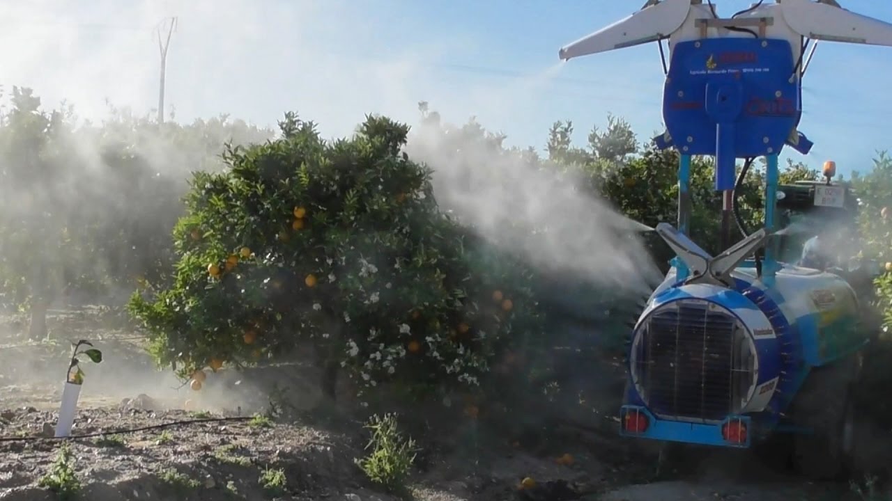 TRATAMIENTO CRUZADO CON ATOMIZADOR MODELO CRUZ EN CITRICOS