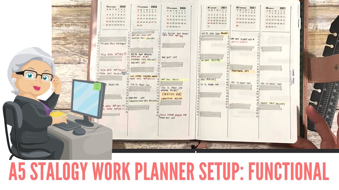A5 Stalogy Work Planner Setup: Functional | 11/16/20 - 11/20/20