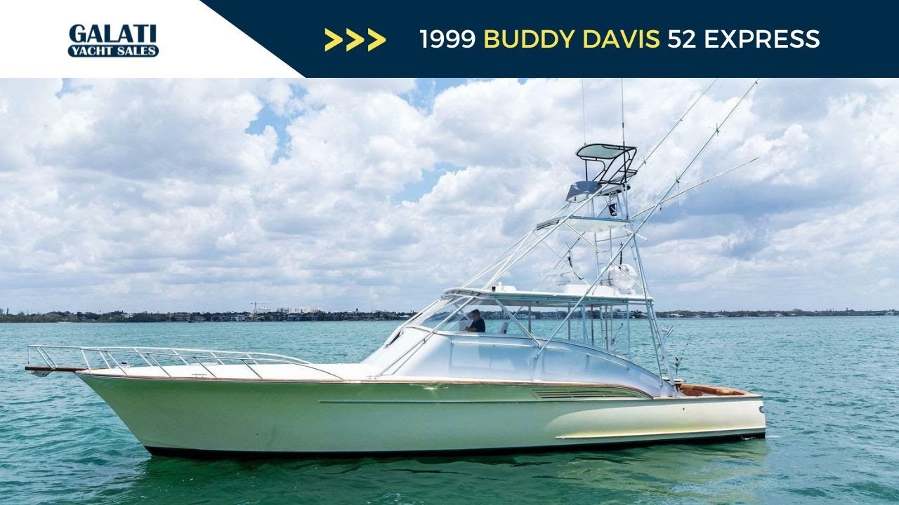 1999 Buddy Davis 52 Exp Yacht For Sale - Twin CAT Engines, Teak Cockpit & More