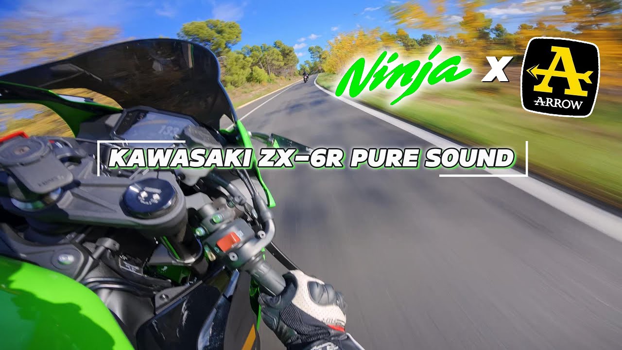 KAWASAKI ZX6R ARROW PURE SOUND - POV RIDE - 4K