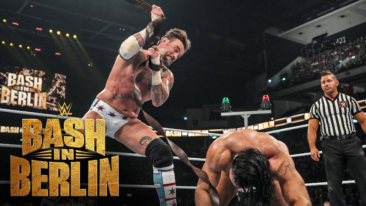 CM Punk vs. Drew McIntyre – Strap Match: WWE Bash in Berlin 2024 highlights