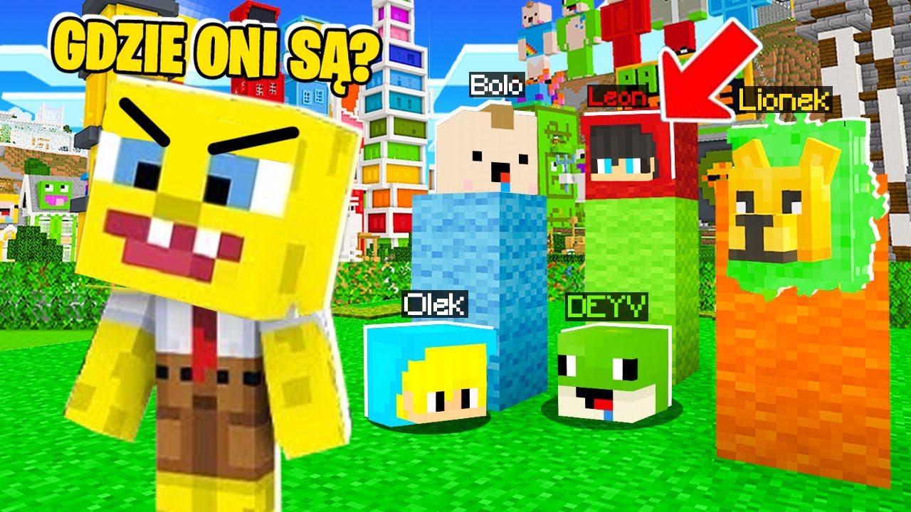 NAJLEPSZY CHOWANY SAMYMI GŁOWAMI z CAŁYM PALIONOWEM w Minecraft!