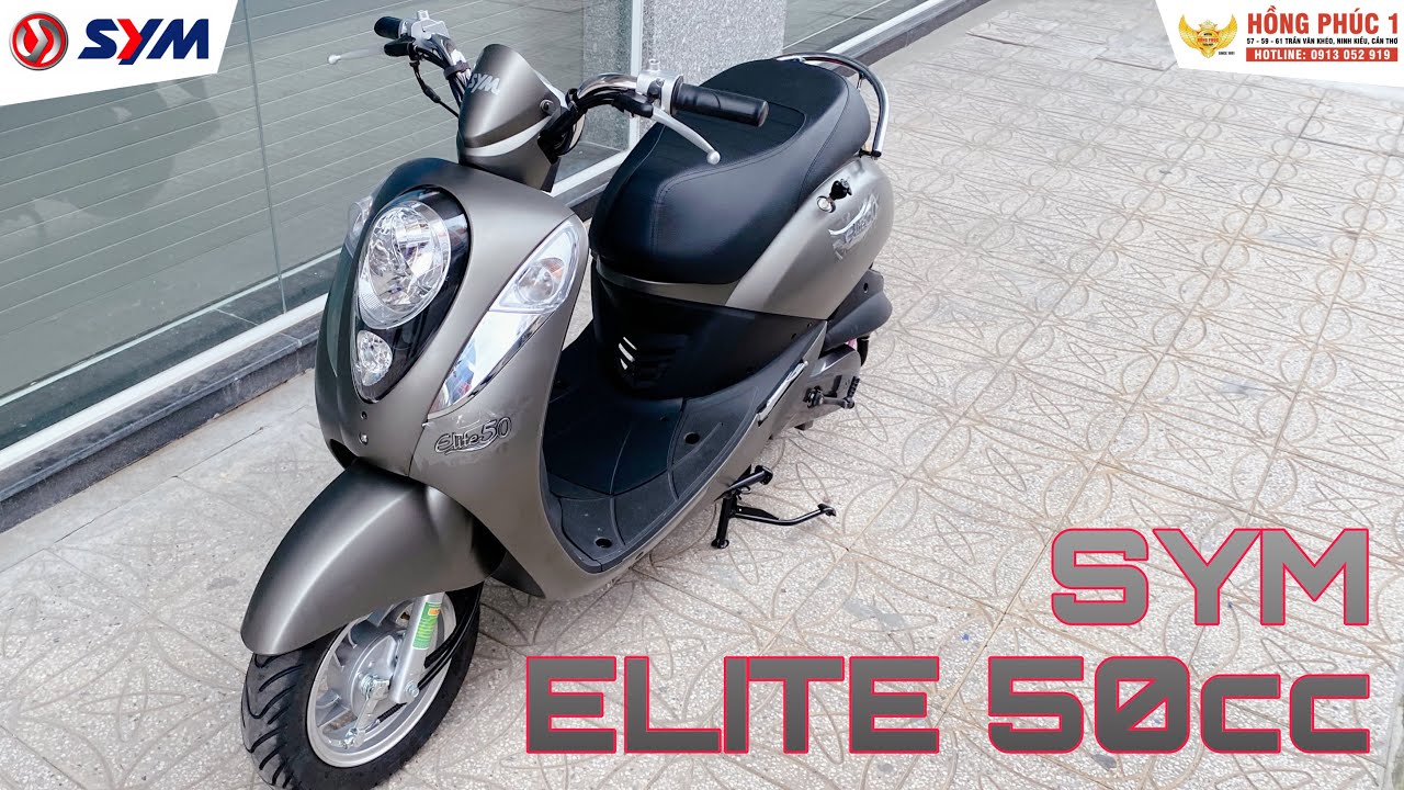 GIÁ SYM ELITE 50CC| XE TAY GA 50CC CHÍNH HÃNG BẢO HÀNH TOÀN QUỐC TẠI XE MÁY HỒNG PHÚC CẦN THƠ