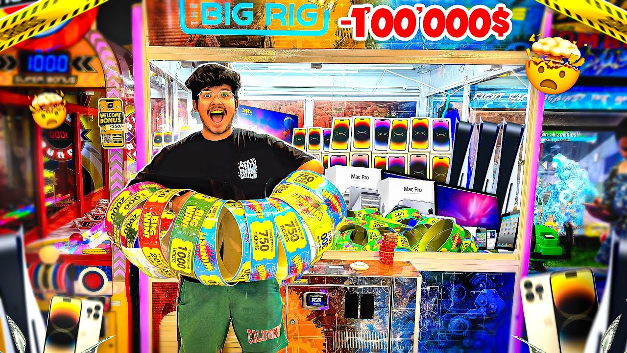 i Booked Whole Arcade Arena 😍| Won Biggest Jackpot Of 1,00,000₹ - Jash dhoka Vlogs