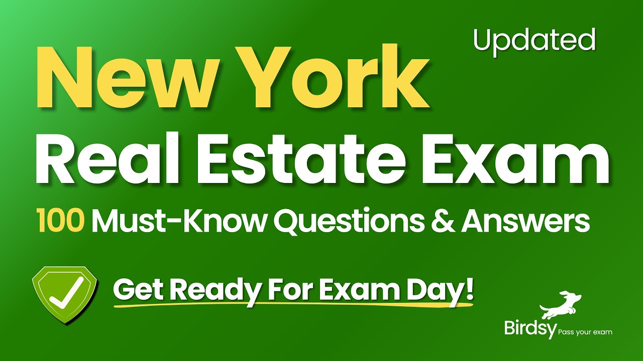 ✅ Pass Your New York Real Estate Exam with This 100-Question Review!