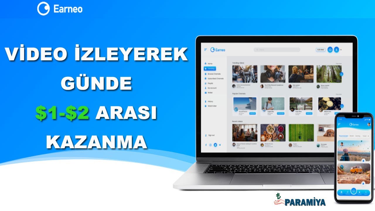 Video İzleyerek Kripto Para Kazanma Sitesi - Earneo - &Uuml;cretsiz RNO Token Kazan - 2022
