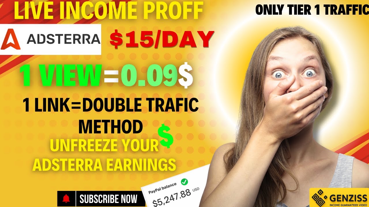 Adsterra Case Study | Paid Traffic Affiliate Marketing Make Money Online Adsterra Earning