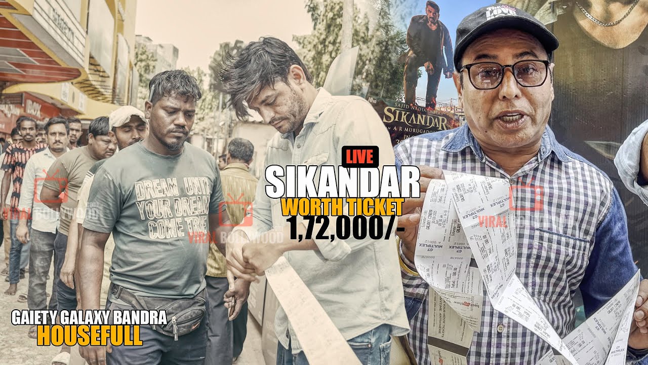 Sikandar movie Tickets worth ₹1.72 lakhs were Distributed to people at Gaiety Galaxy Bandra | LIVE