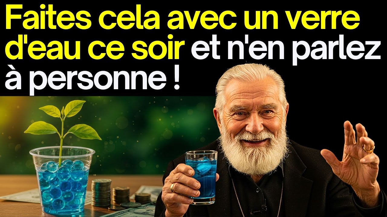 Faites cela avec un verre d'eau ce soir et attirez l'argent immédiatement !