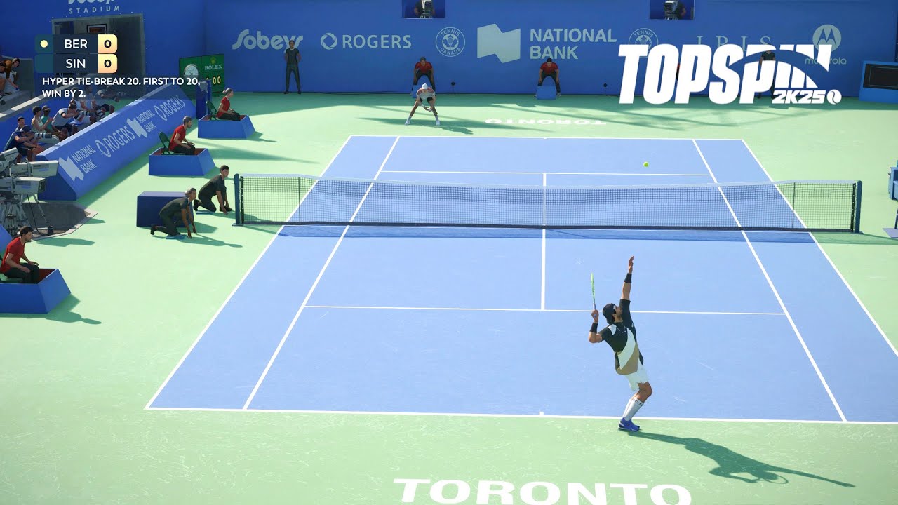Top Spin 2K25 - Jannik Sinner Vs Matteo Berrettini I HYPER TIE BREAK I Toronto Masters (PS5)