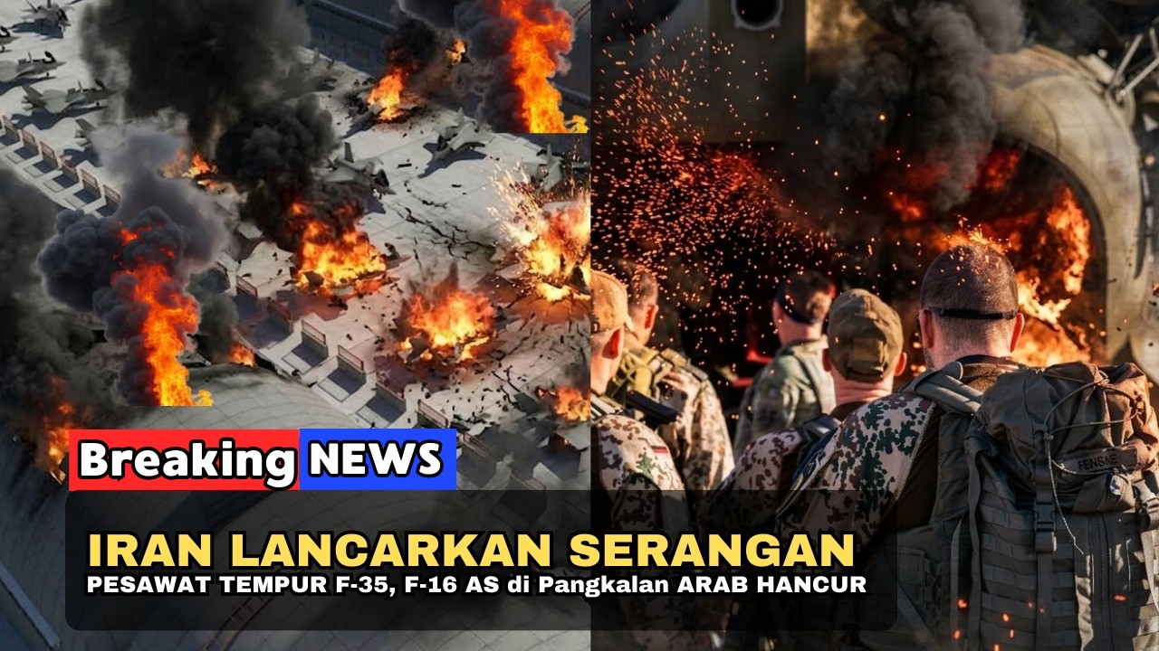 🔴 BARU SAJA TERJADI! IRAN LANCARKAN SERANGAN & HANCURKAN PESAWAT TEMPUR F-35, F-16 AS di TANAH ARAB