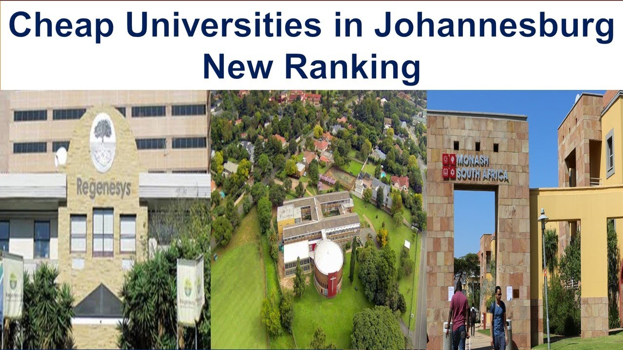 CHEAP UNIVERSITIES IN JOHANNESBURG NEW RANKING