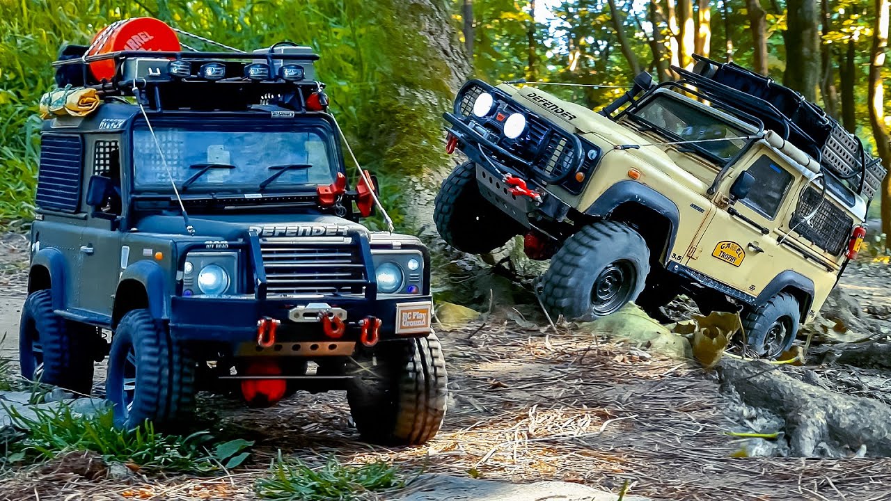 1/10 Scale RC: RC4WD Gelande 2 and Team Raffee Co Defender D90 Forest Trail Ride #1