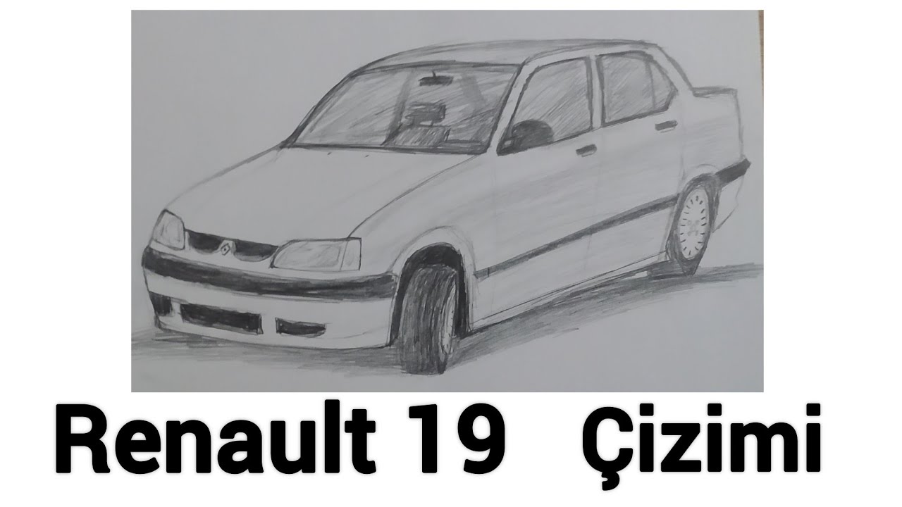 RENAULT 19 ÇİZİMİ NASIL YAPILIR?