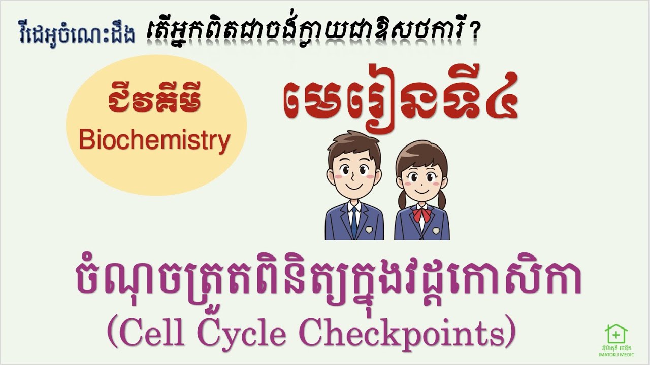 ជីវគីមី [4] - ចំណុចត្រួតពិនិត្យក្នុងវដ្ដកោសិកា (Biochemistry-4 : Cell Cycle Checkpoints)