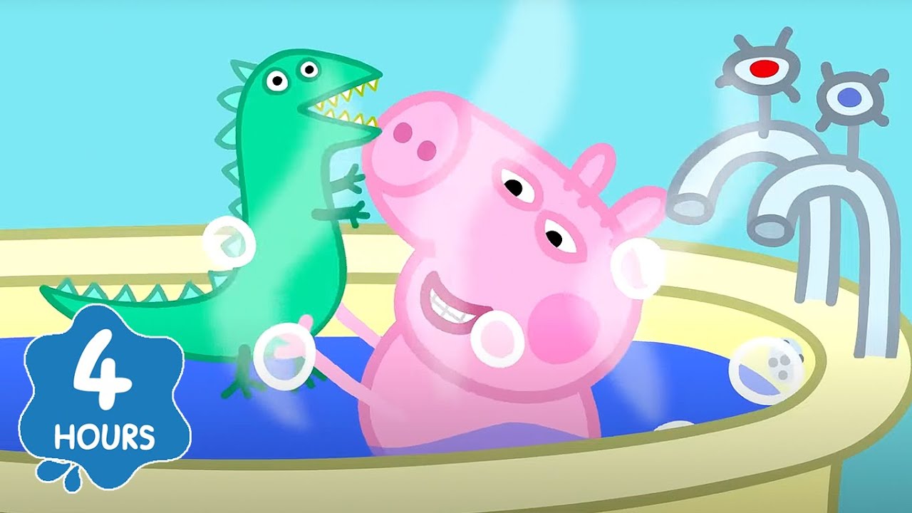 George Pig Takes a Bath! 🐷 | Peppa Pig | Full Episodes | Cartoons for Kids