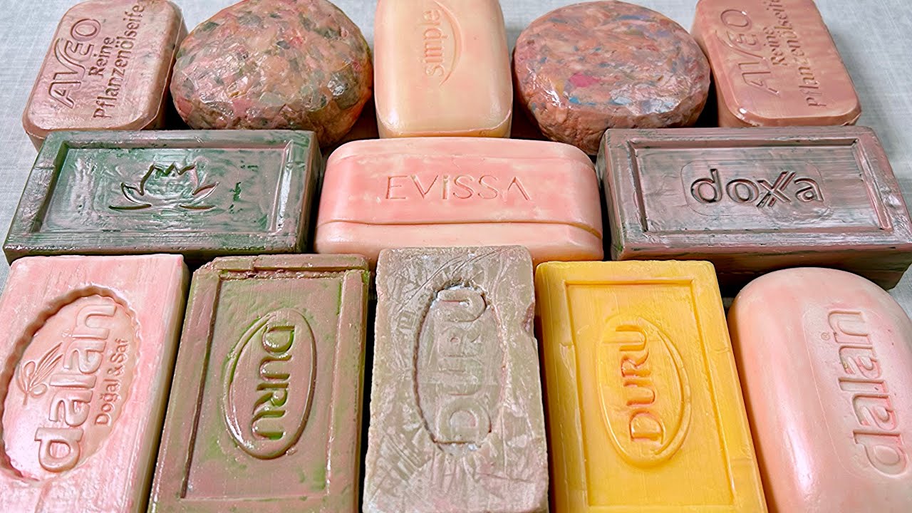 ASMR soap cutting  Painted soap Relaxing sounds АСМР мыло Резка мыла #relaxtime