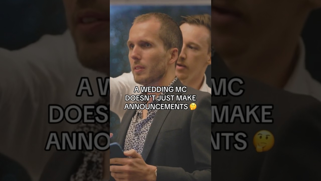 YOUR WEDDING MC DOESN&rsquo;T JUST MAKE ANNOUNCEMENTS 🤔 #weddingmc