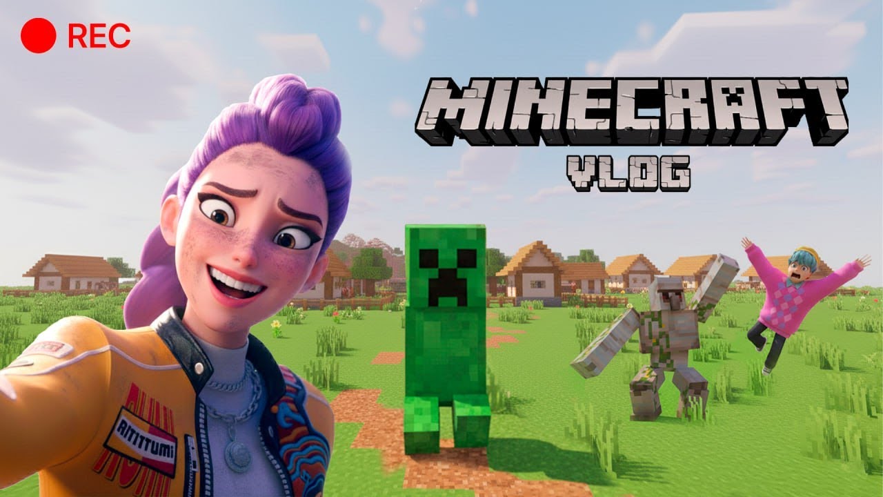VLOG: RUMI CAME INTO A MINICRAFT DANGEROUS VLOG | SAJA BOYS x Huntrix (KPDH Funny Moments)