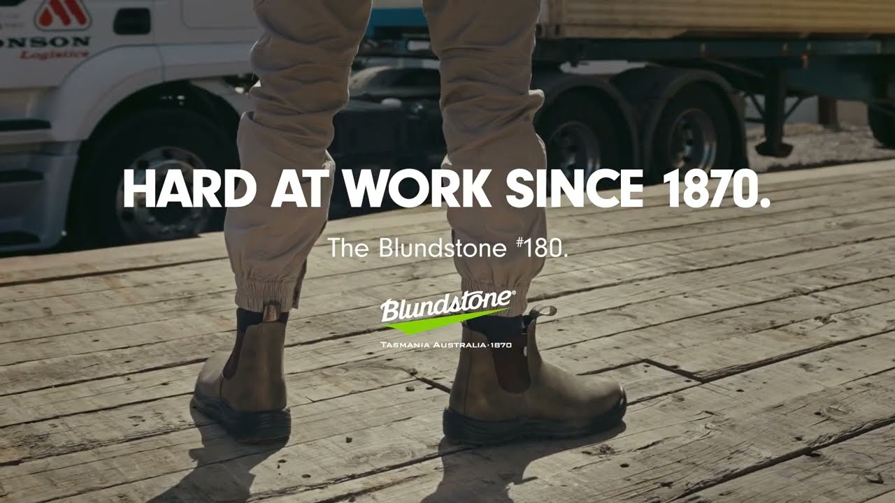 Blundstone 180 Work & Safety boots in Waxy Rustic Brown