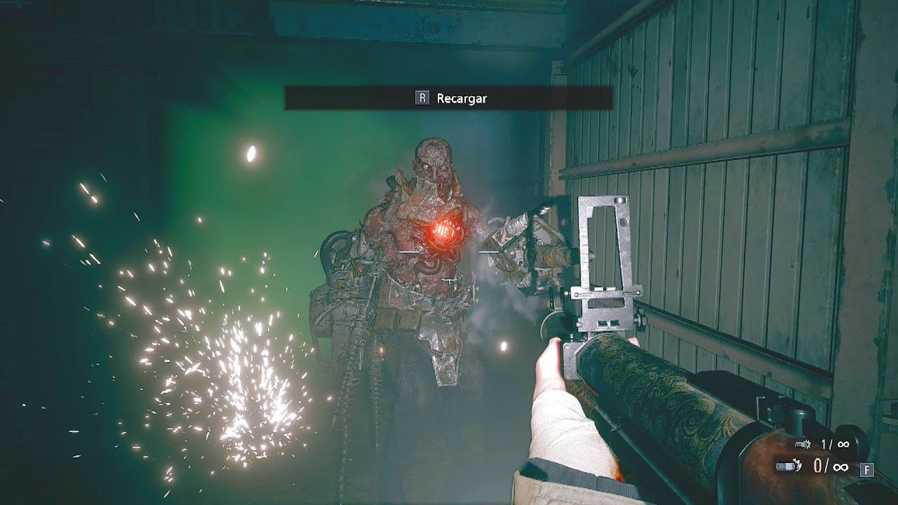 Resident Evil VILLAGE - Batalla contra Cyborgs Gameplay Aldea de Sombras