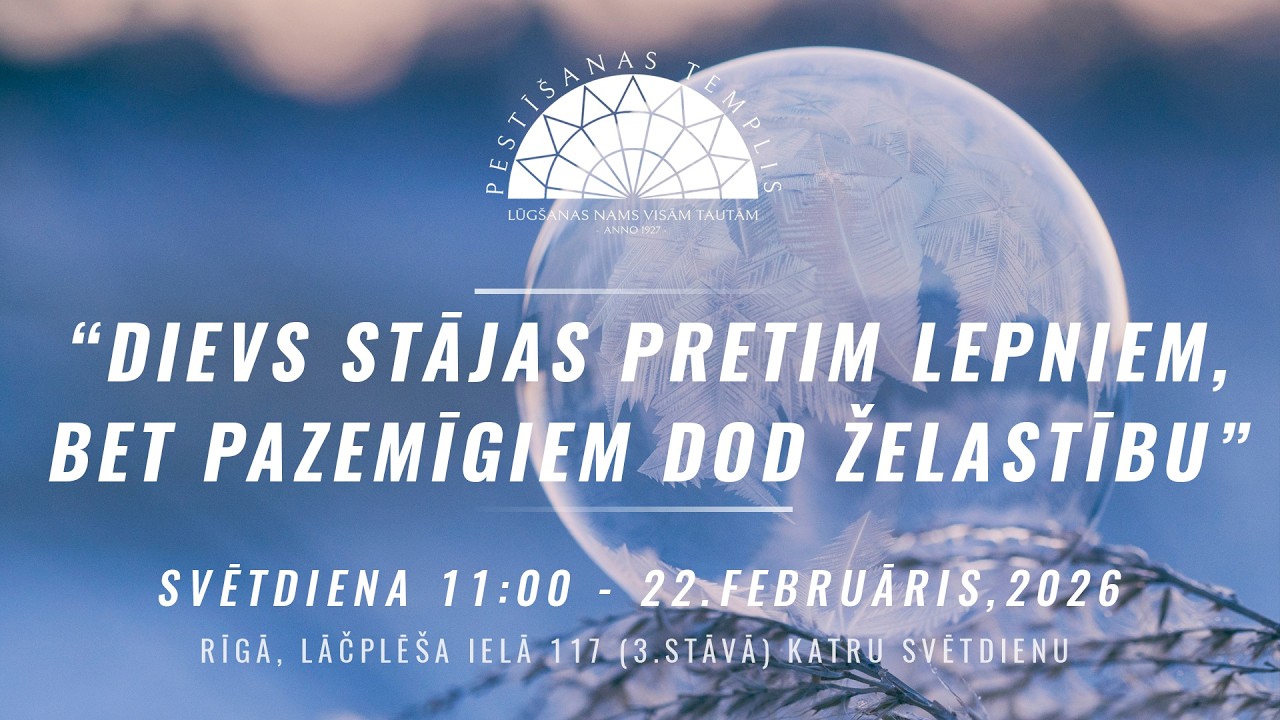 PTD | Dievkalpojuma Tiešraide - 22.02.2026 | Artūrs Doveiks