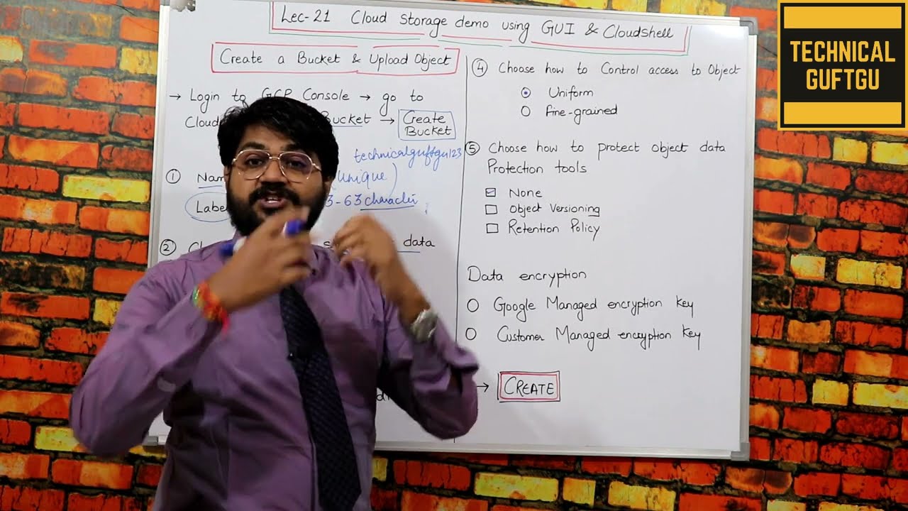 Complete demo on Cloud Storage using GUI and Cloudshell-Hindi/Urdu | Lec-21| Google Cloud Storage