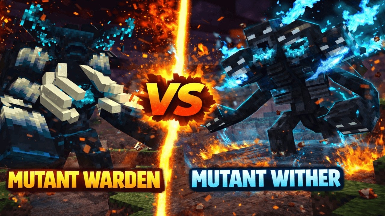 Mutant Warden vs Mutant Wither… AND THEN THIS HAPPENS 😱