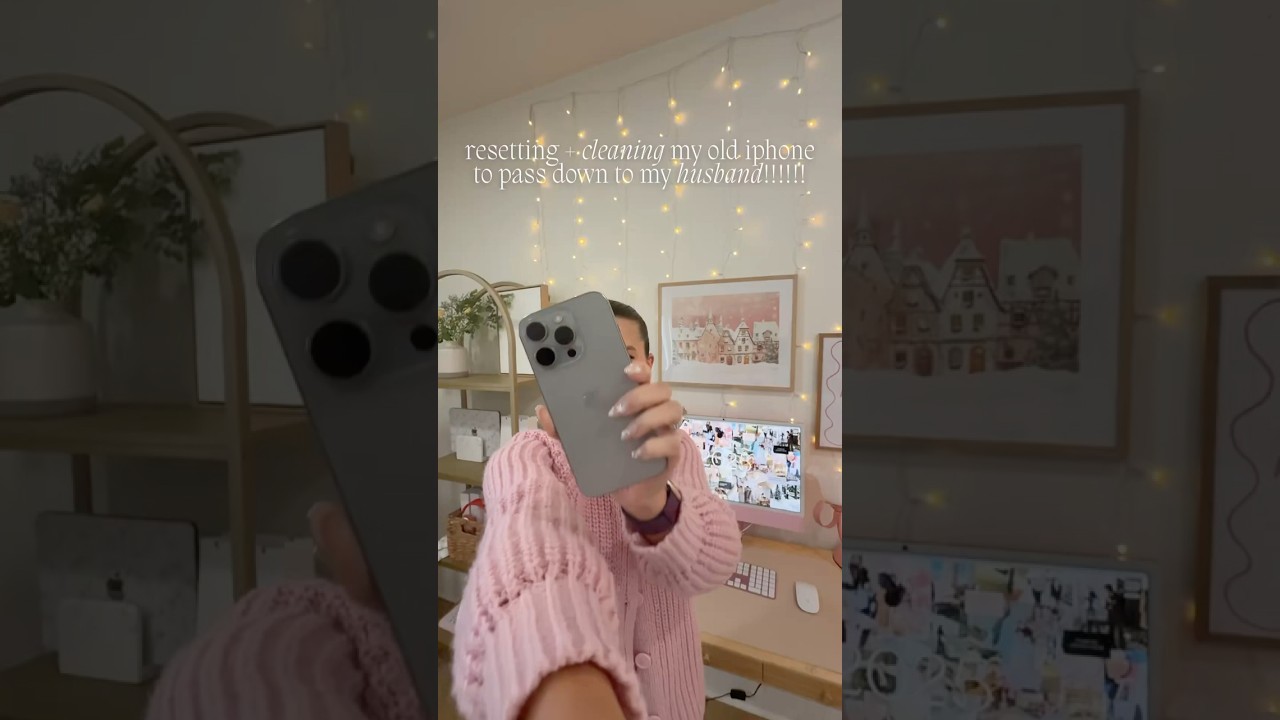 СБРОС НАСТРОЕК iPhone 🌟 отдаю iPhone 15 pro в чистку, чтобы передать мужу!