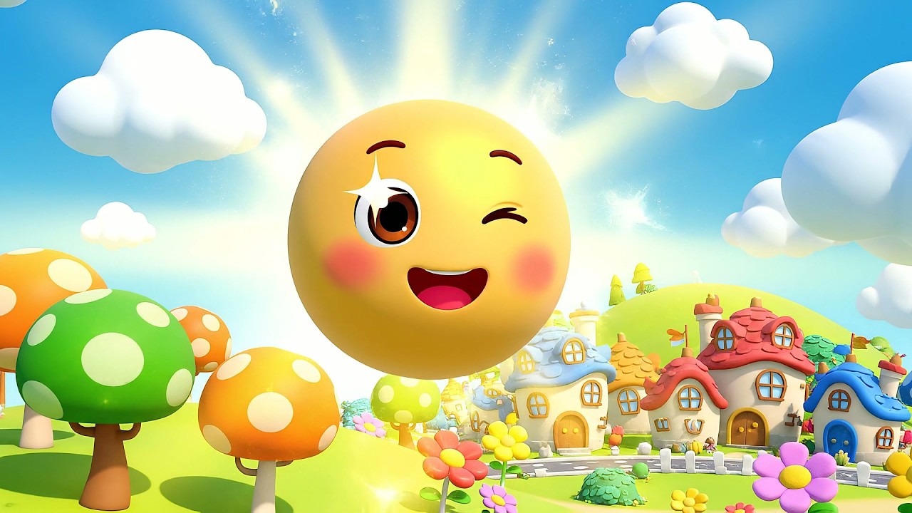 Little Sun Shines Bright Bright Bright | Morning Song & Sunny Nursery Rhymes