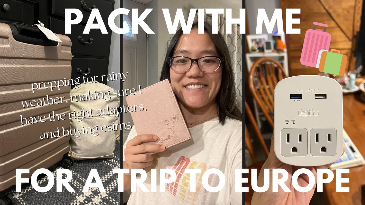 pack with me for an international trip | how to pack for beginners, tips for what you need to bring