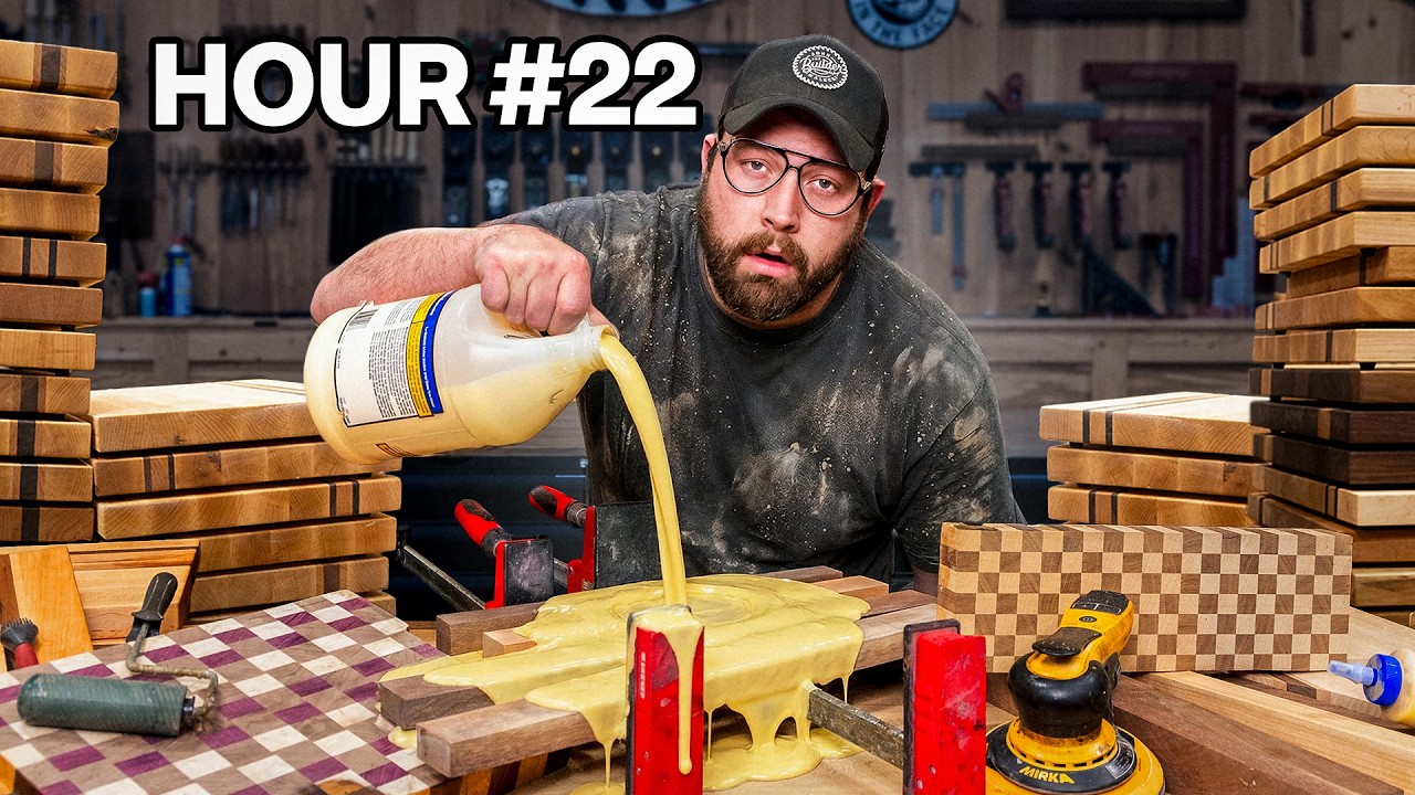 I Build as Many Cutting Boards as I Can in 24 Hours
