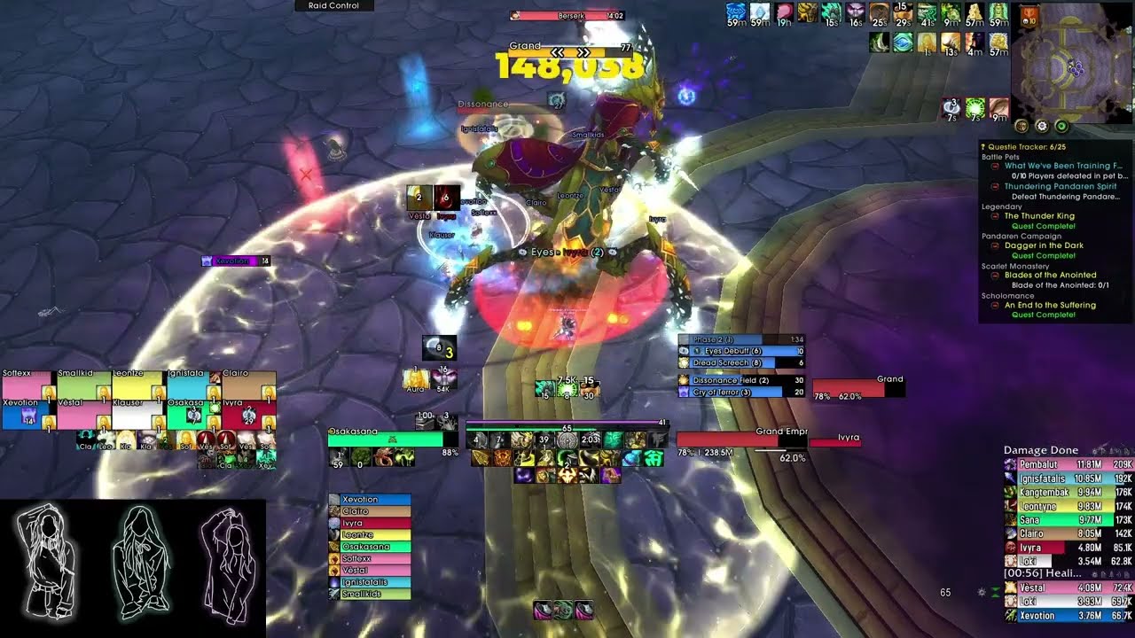 MoP Classic | Grand Empress Shek'zeer 10 Man Heroic | POV Brewmaster Monk! Garis Keras Guild
