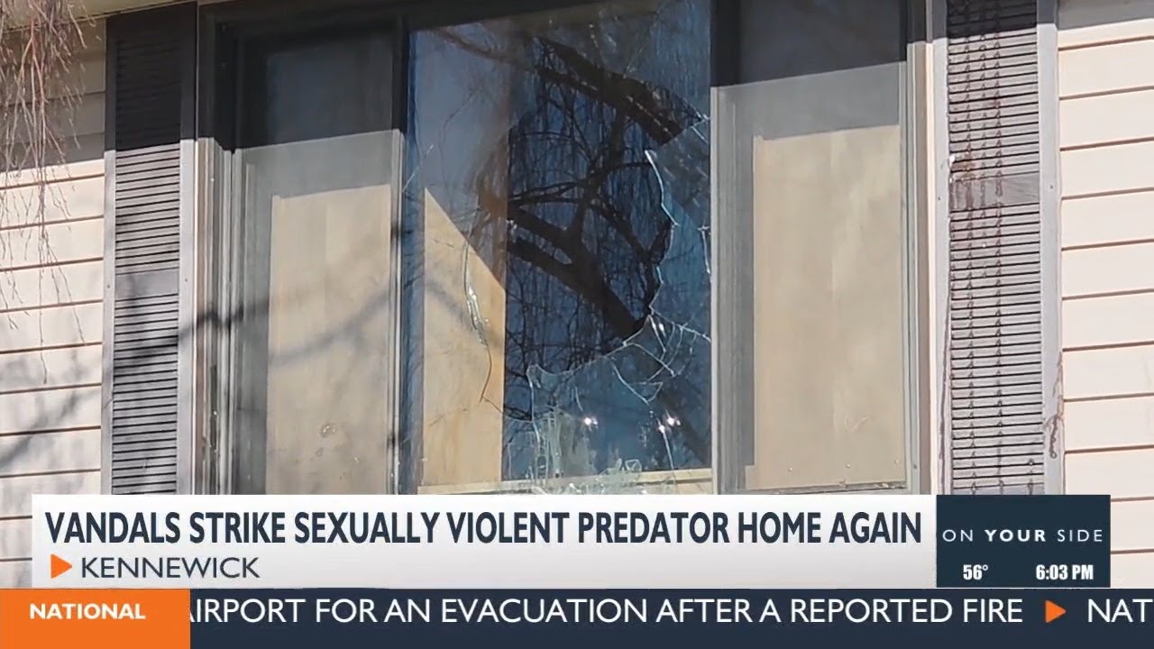 For the second time, vandals strike Kennewick home for Sexually Violent Predators