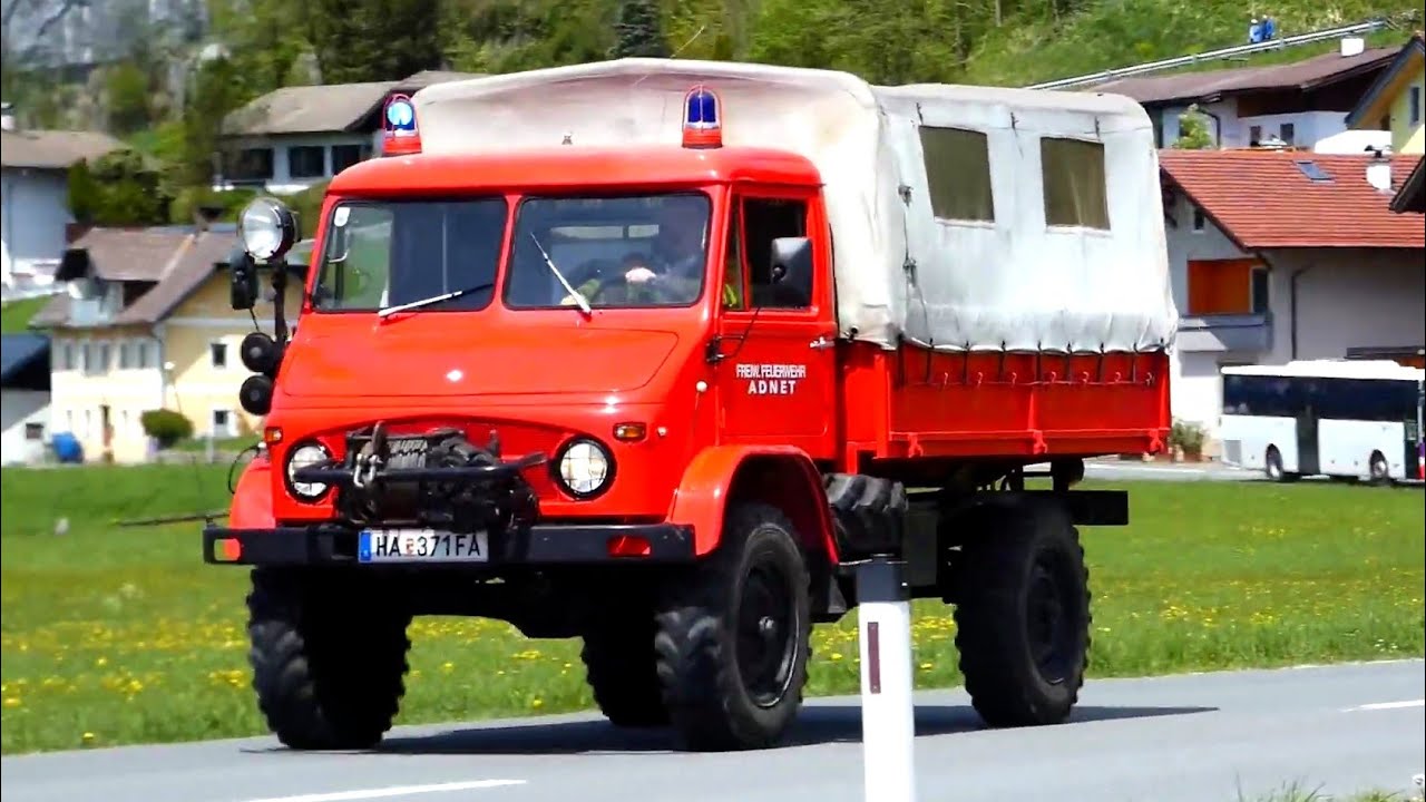 Oldtimer Unimog Freiwillige Feuerwehr Adnet
