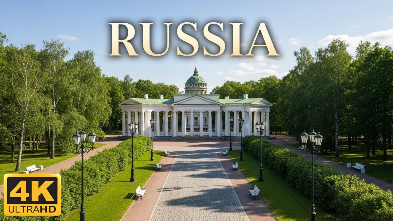 RUSSIA 🇷🇺 | 4K Scenic Relaxation Film | Beautiful Natural Places & Calming Music