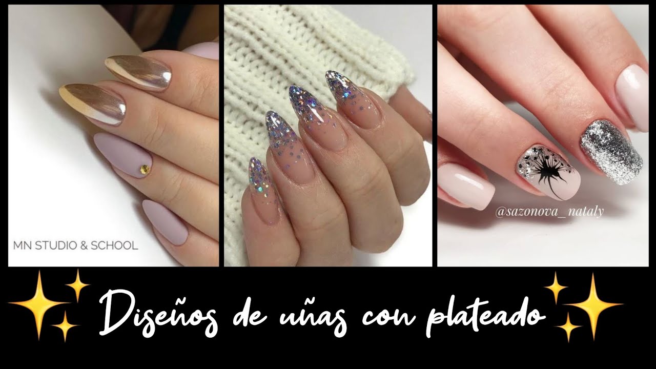 DISEÑOS DE UÑAS PLATEADO 2023#nails #artnails2023 #nailsartdesigns #nailsartdesigns #artnails