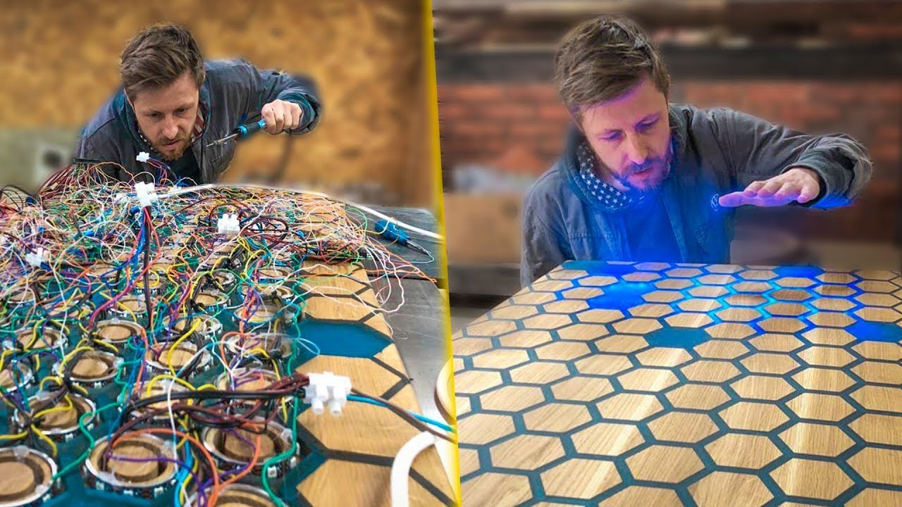 Smart Table with Epoxy Resin