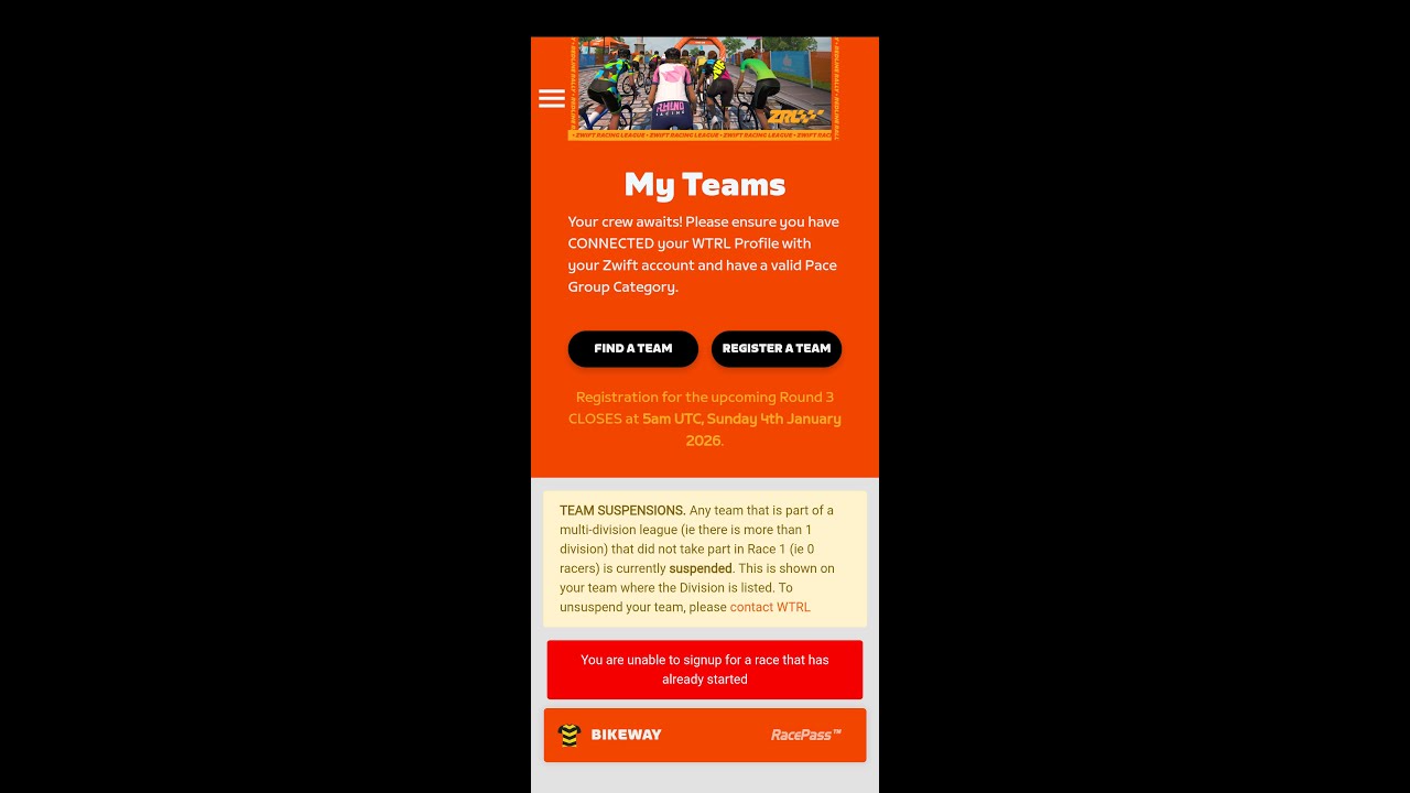 Zwift Racing, Team Bikeway in action.