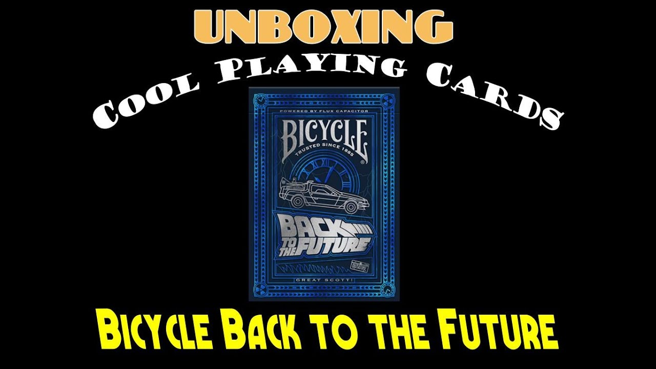 Unboxing Cool Playing Cards: Bicycle Back to the Future