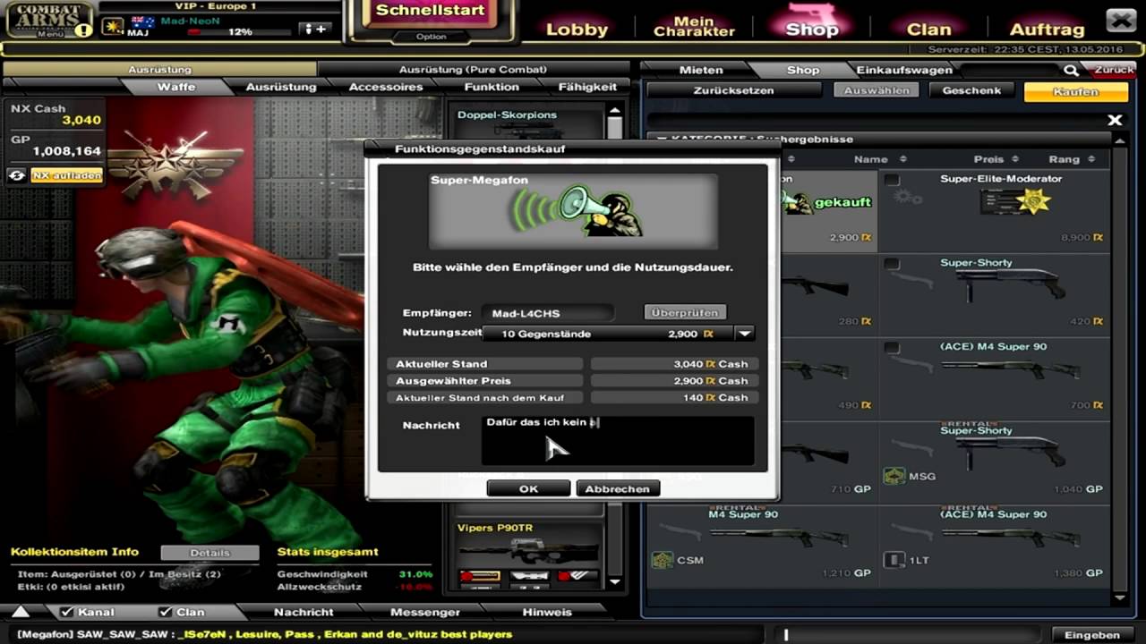 [ Combat Arms ] 600.000 Nx Spending only by Mad-NeoN